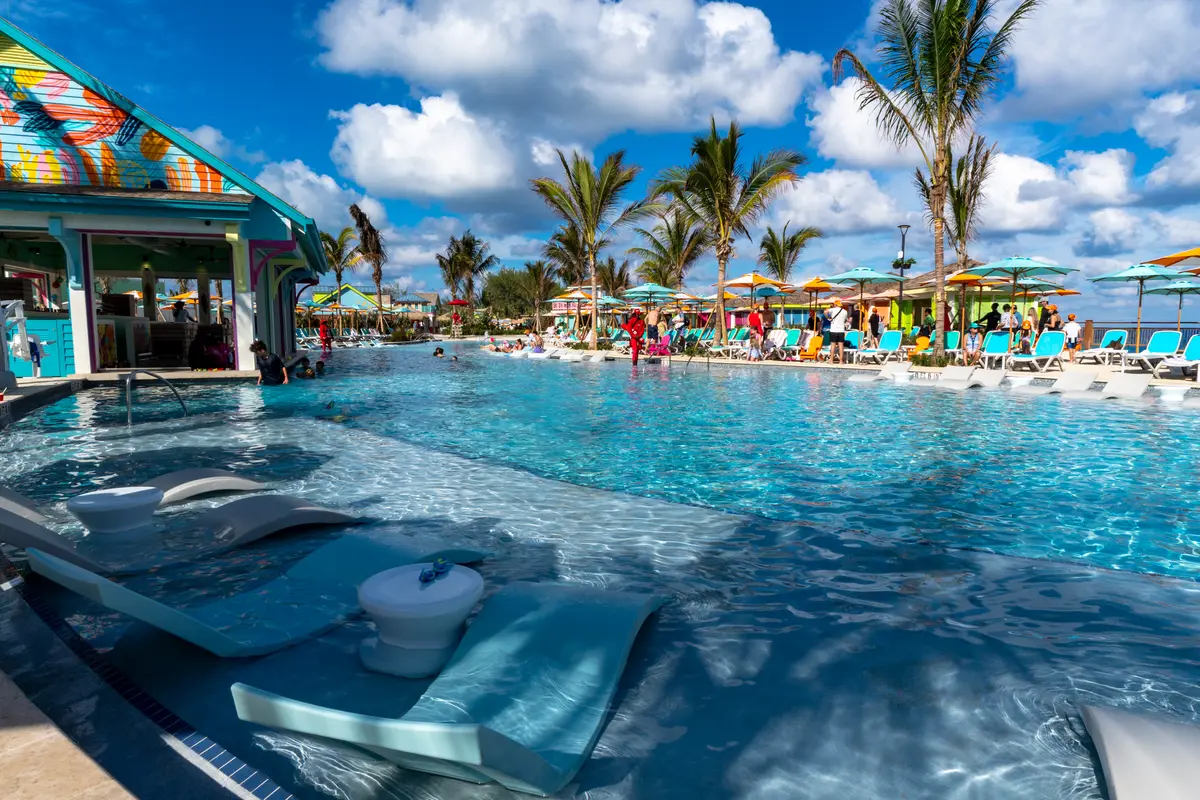 Family beach pool
