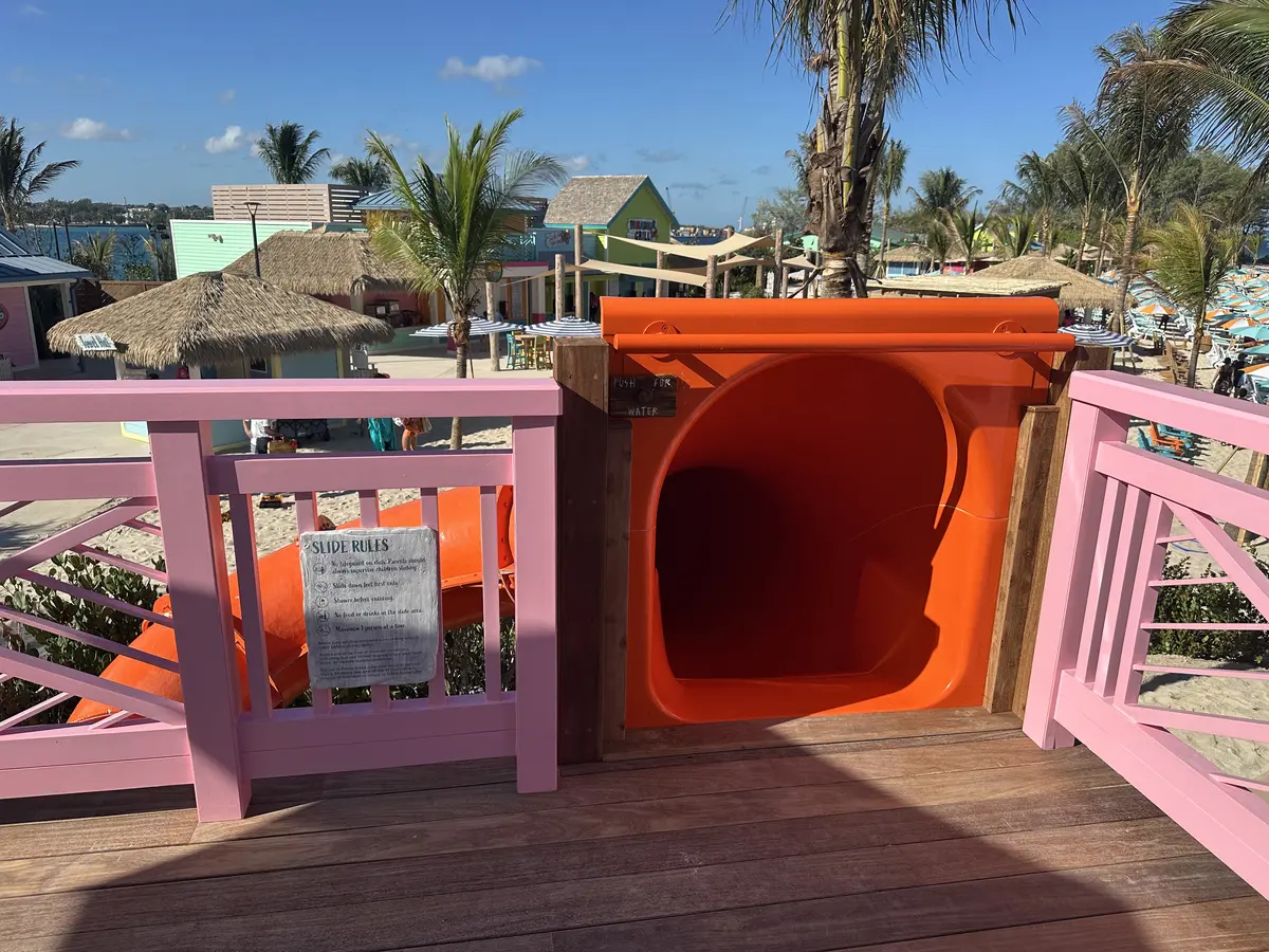 cabana slide entrance