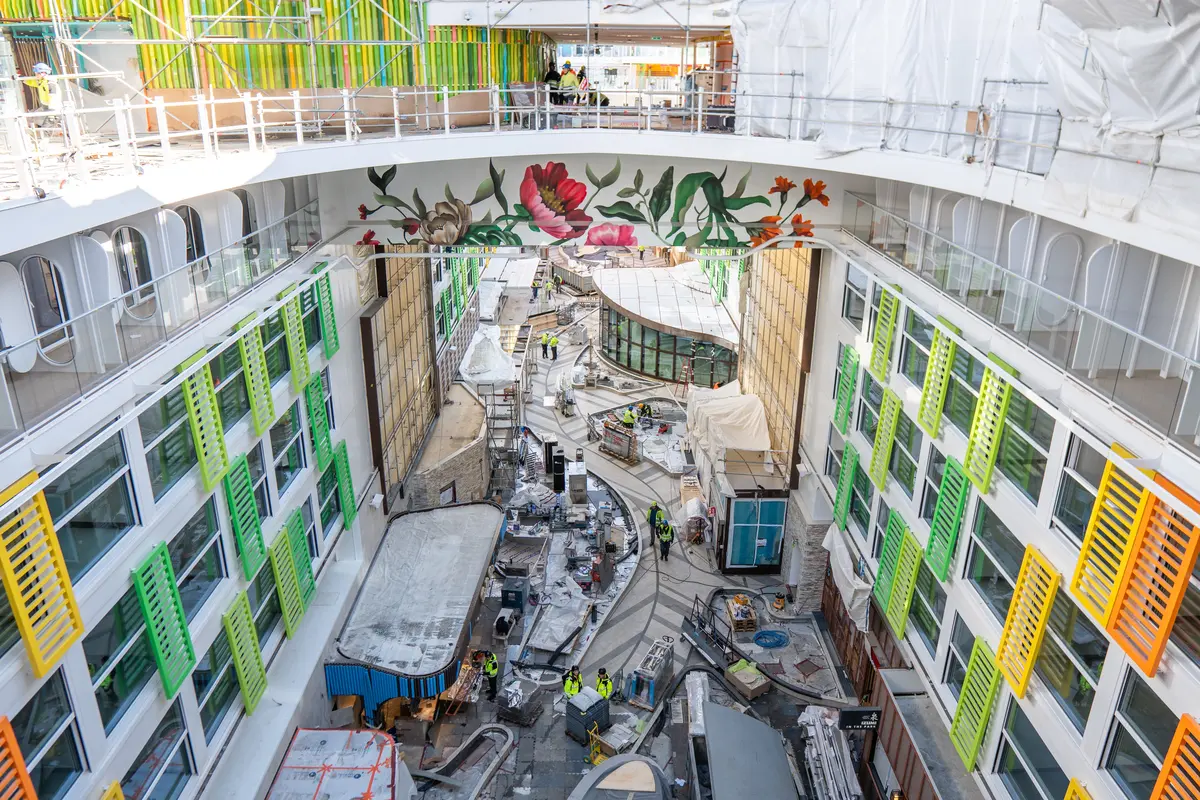 Construction on Central Park on Legend of the Seas