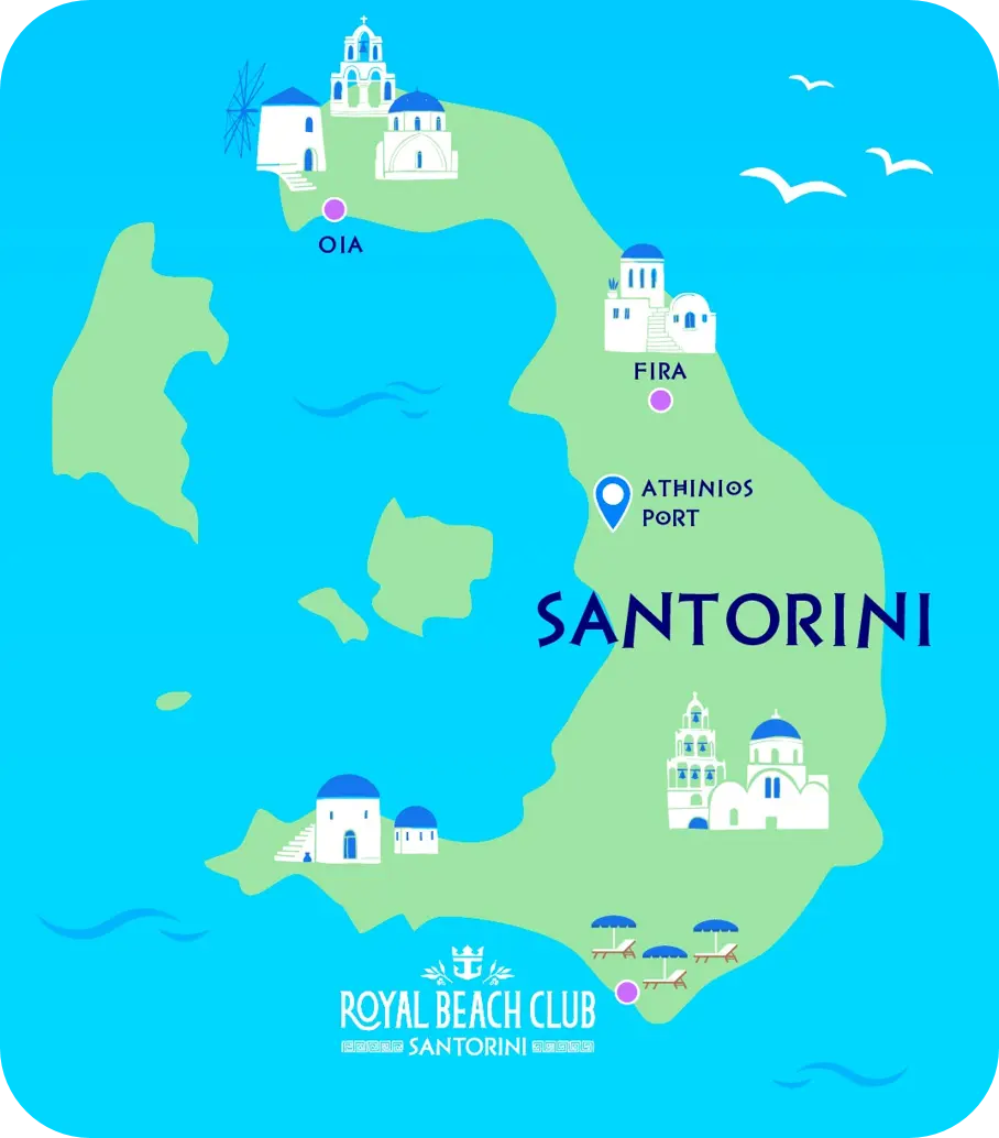 Map of Santorini