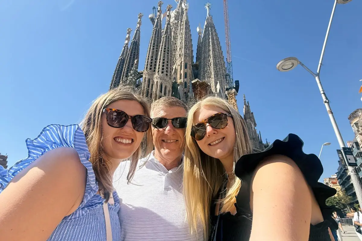 Elizabeth and her family in Barcelona Elizabeth and her family in Barcelona