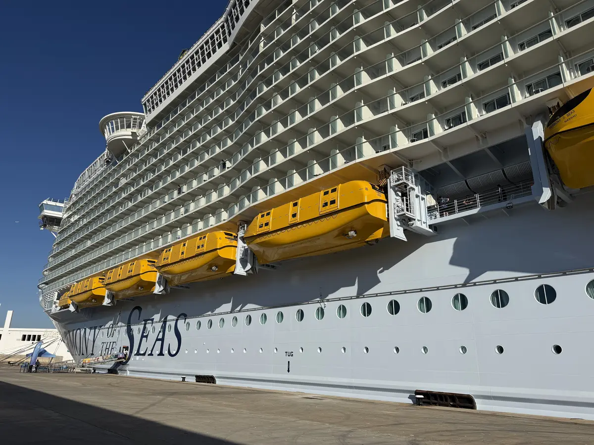 Harmony of the Seas docked in Spain Harmony of the Seas docked in Spain