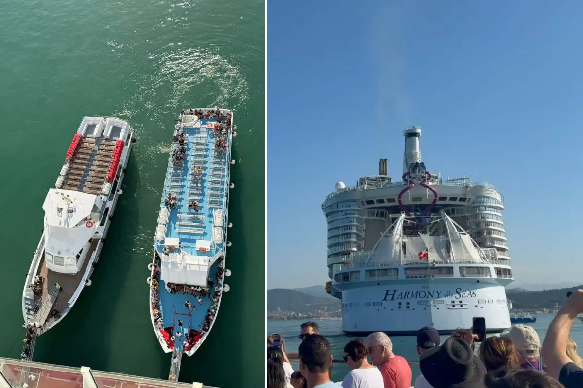 Harmony Tendering Ashore (Credit: Stephen Martin / Facebook)