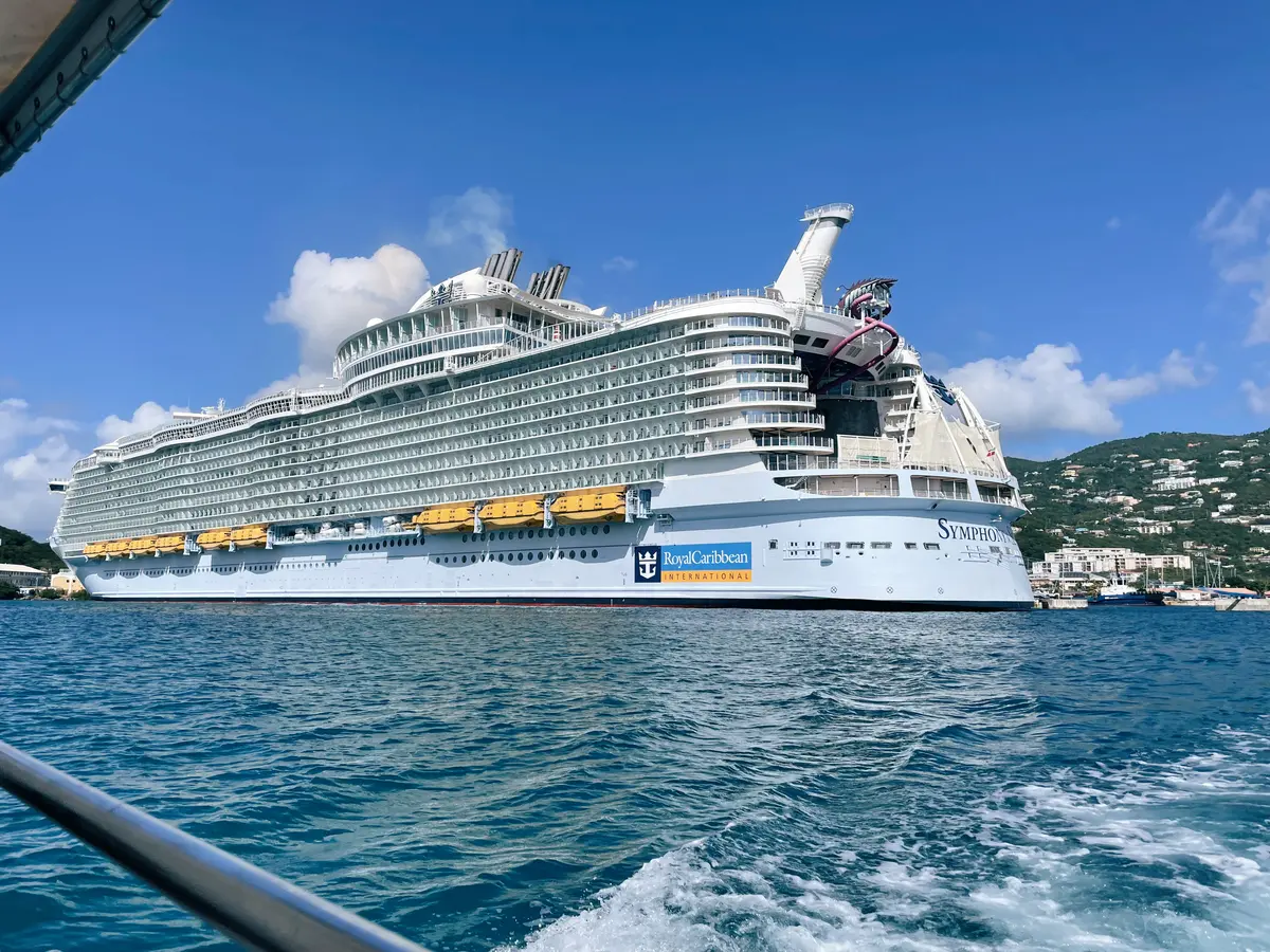Symphony docked in St Thomas Symphony docked in St Thomas