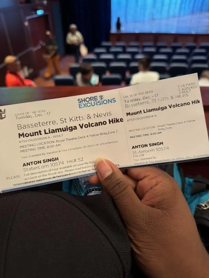 Excursion Ticket in St Kitts (Credit: Anton Alvin Singh / Facebook)