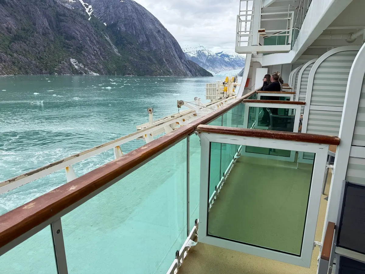 Balcony view of glacier