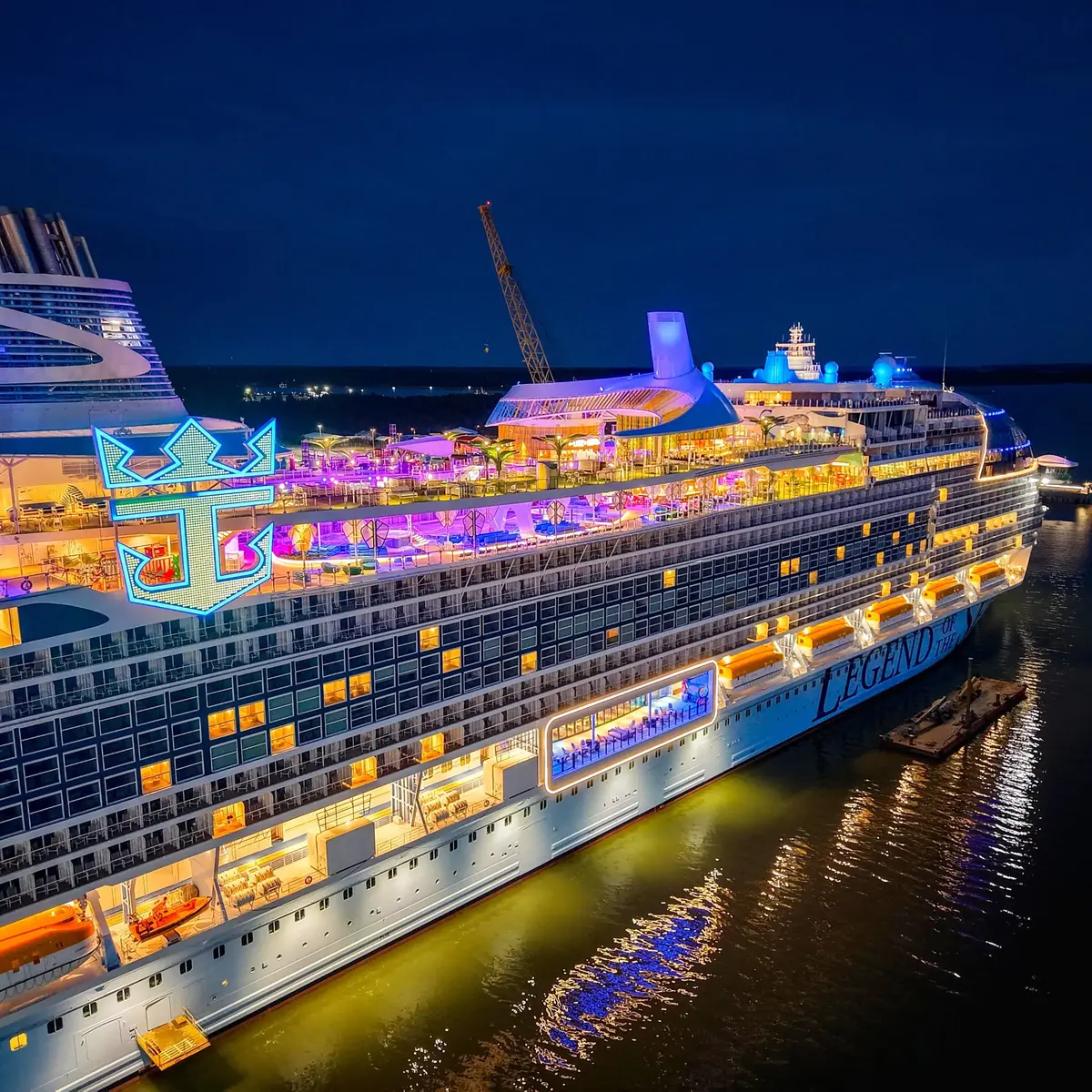 Legend of the Seas at shipyard