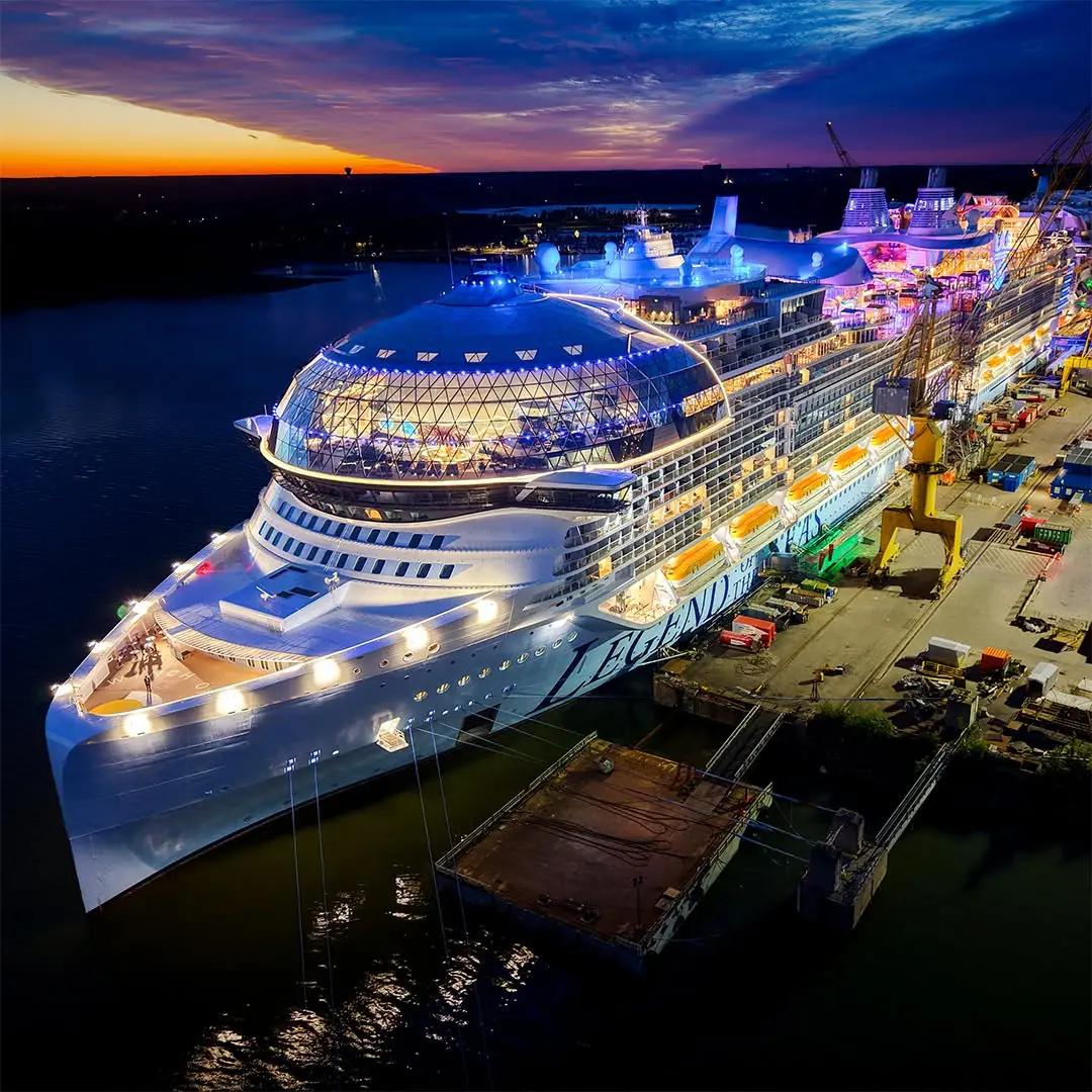 Legend of the Seas aerial drone