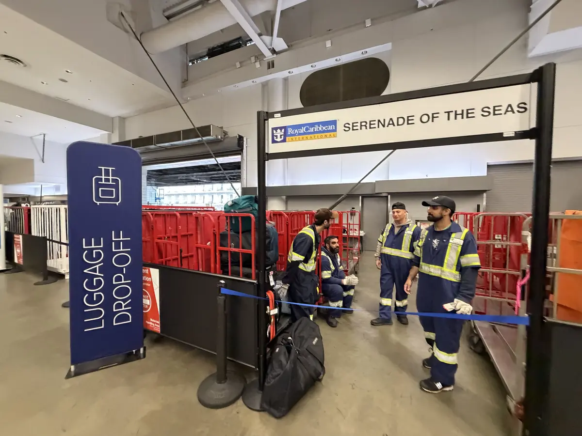 Luggage drop off point