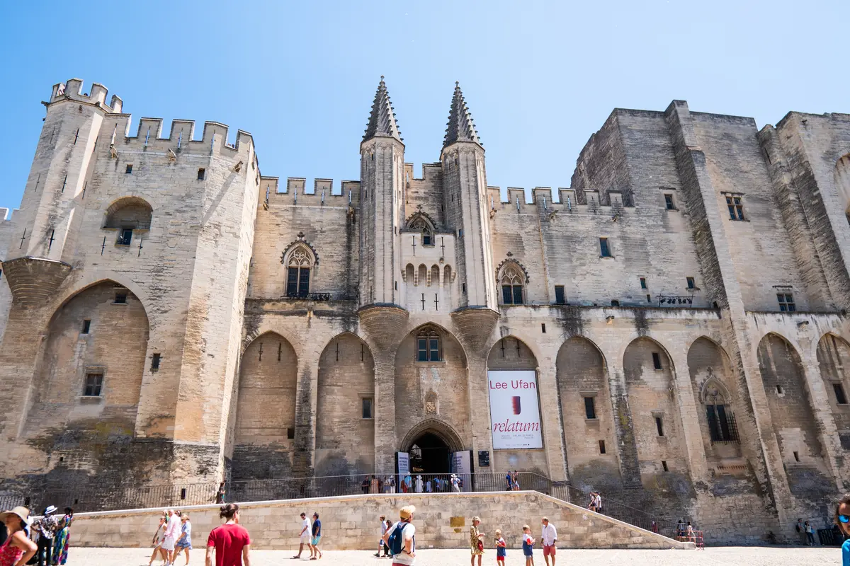 Historic Buildings in Avignon, France