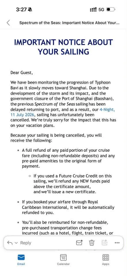 Spectrum cancelled letter Spectrum cancelled letter