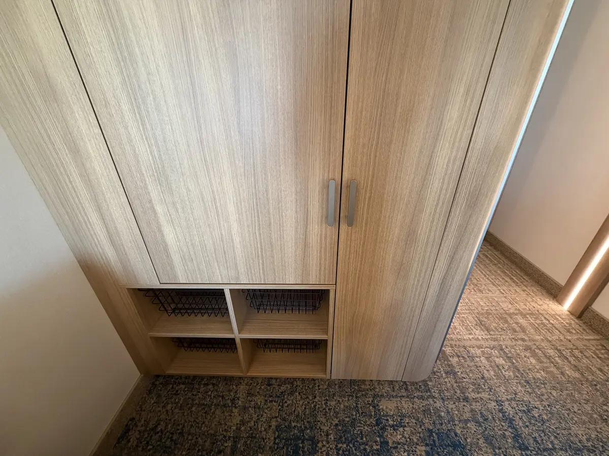 Closet and shelves