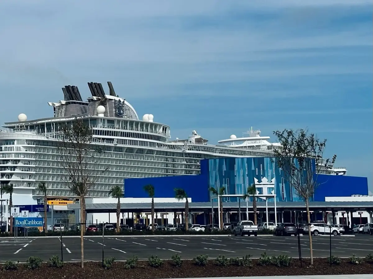 Ship docked in Galveston