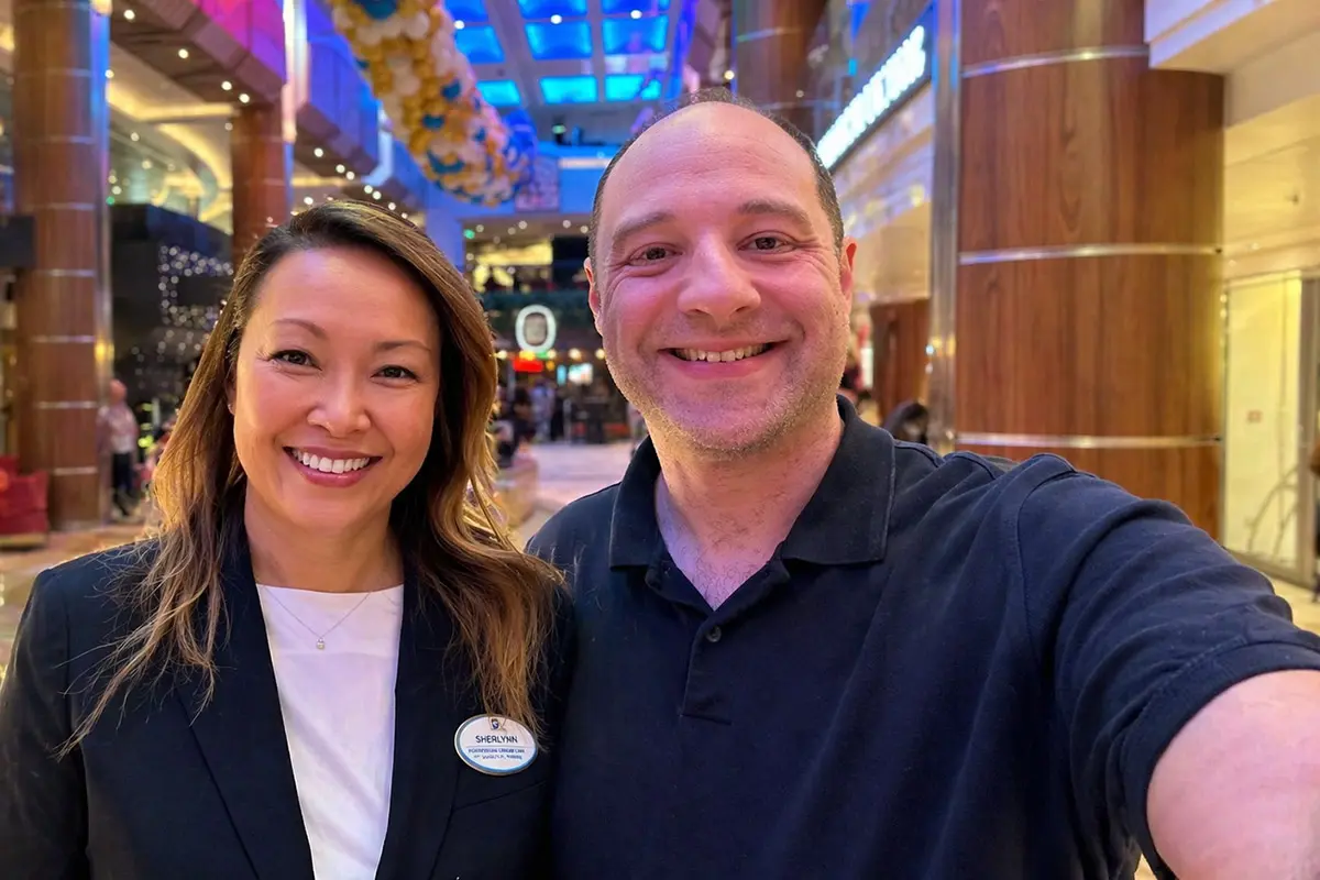 Crew member, left. Matt, right