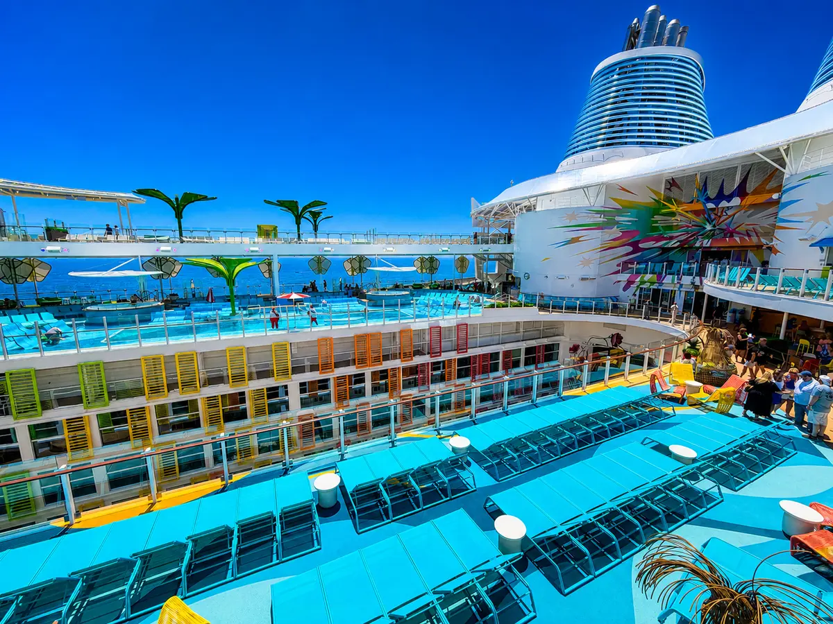 Pool deck of Legend of the Seas