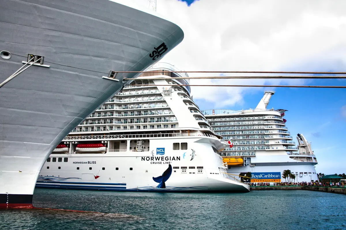 Ships docked in Nassau