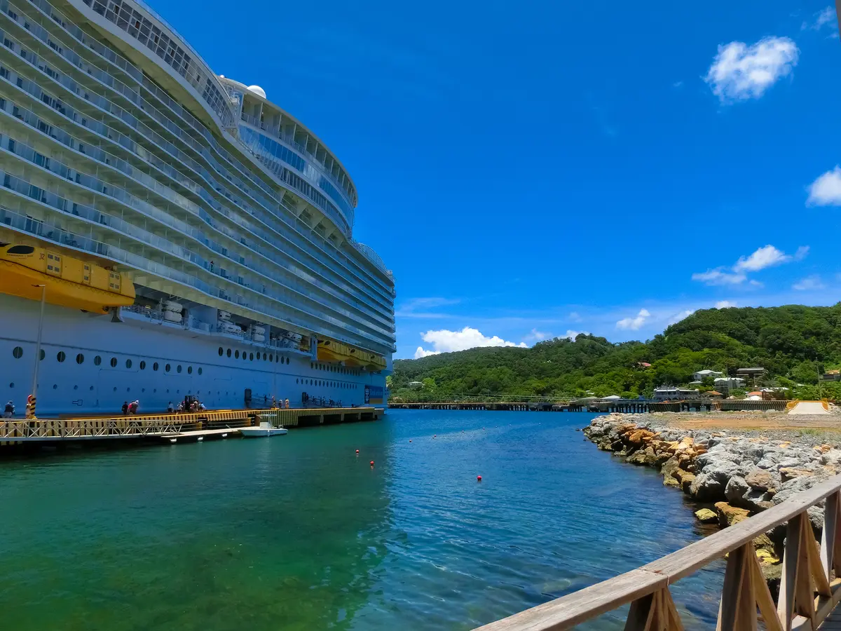 docked in Roatan, Honduras